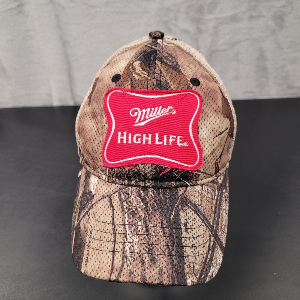 Miller High Life Hat OS Truckers Snapback Camo